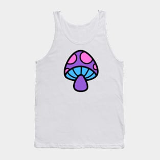 Bisexual/Biromantic Mushroom Discrete Pride Flag Tank Top